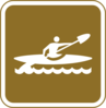 Kayak Tourist Sign Clip Art